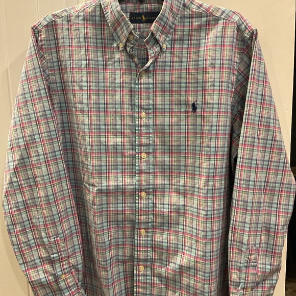 Men’s Ralph Lauren Long Sleeve Button Down Shirt, Size Medium - Picture 1 of 3